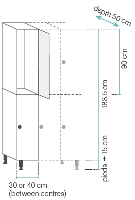 2 lockers per column